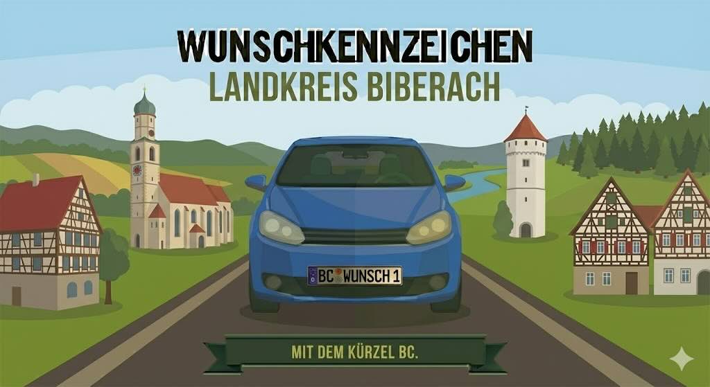 Wunschkennzeichen im Landkreis Biberach