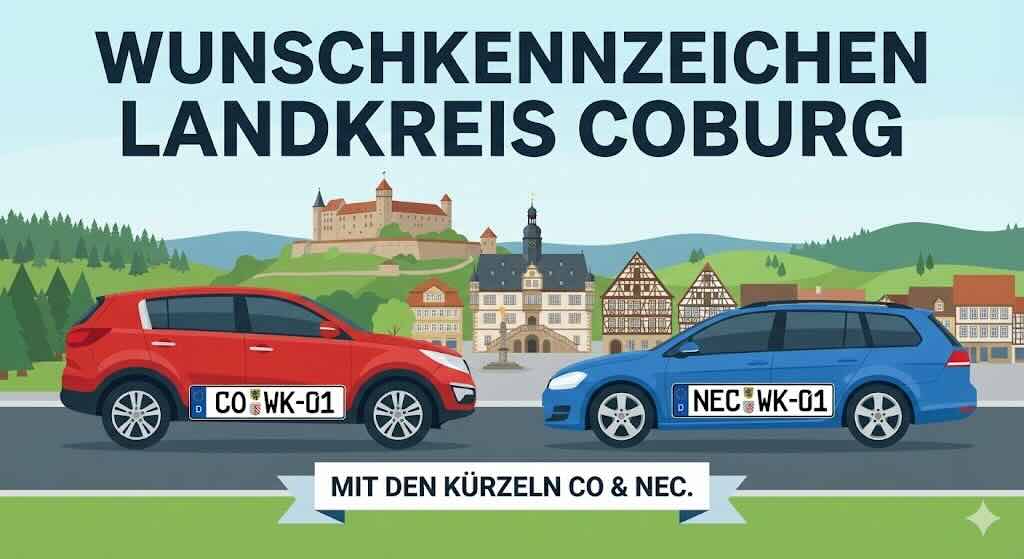 Wunschkennzeichen im Landkreis Coburg