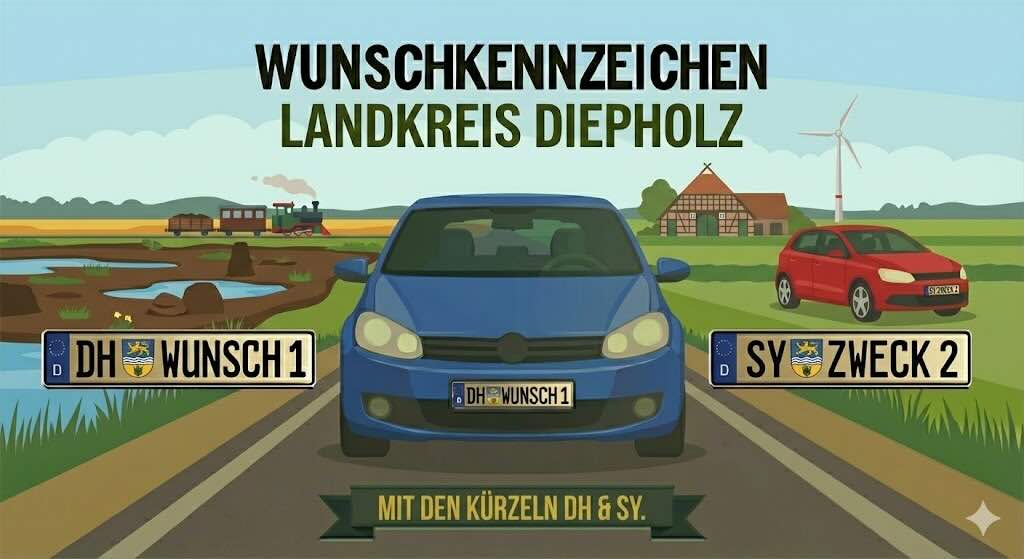 Wunschkennzeichen im Landkreis Diepholz