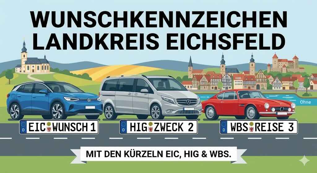 Wunschkennzeichen im Landkreis Eichsfeld