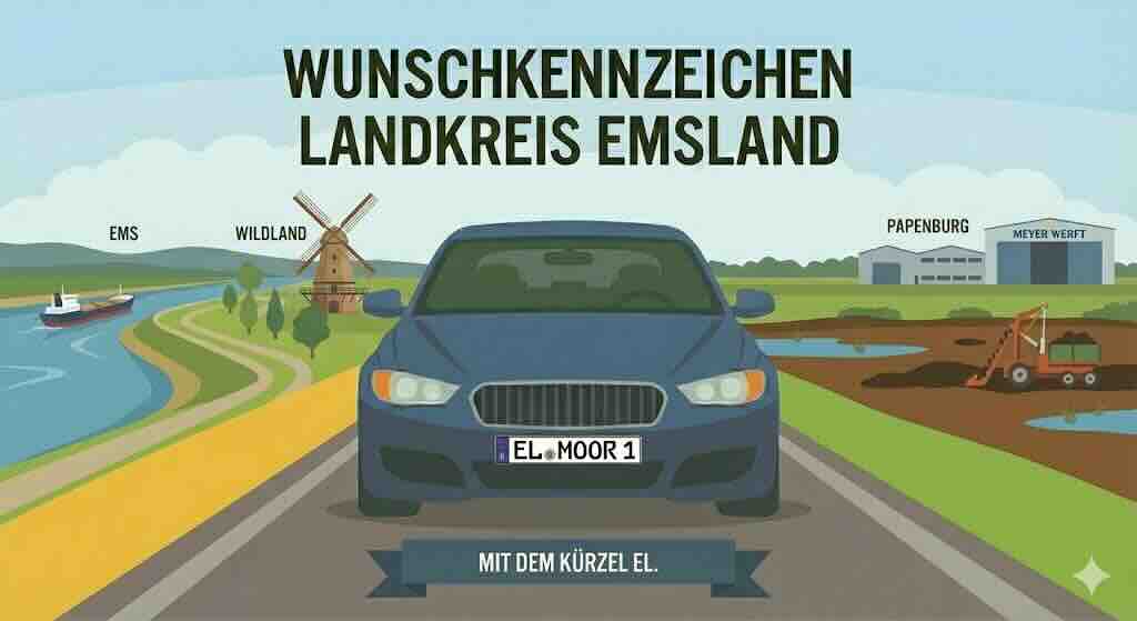 Wunschkennzeichen im Landkreis Emsland