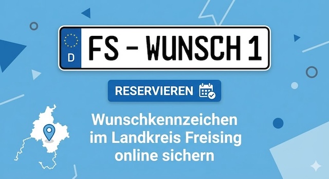 Wunschkennzeichen im Landkreis Freising