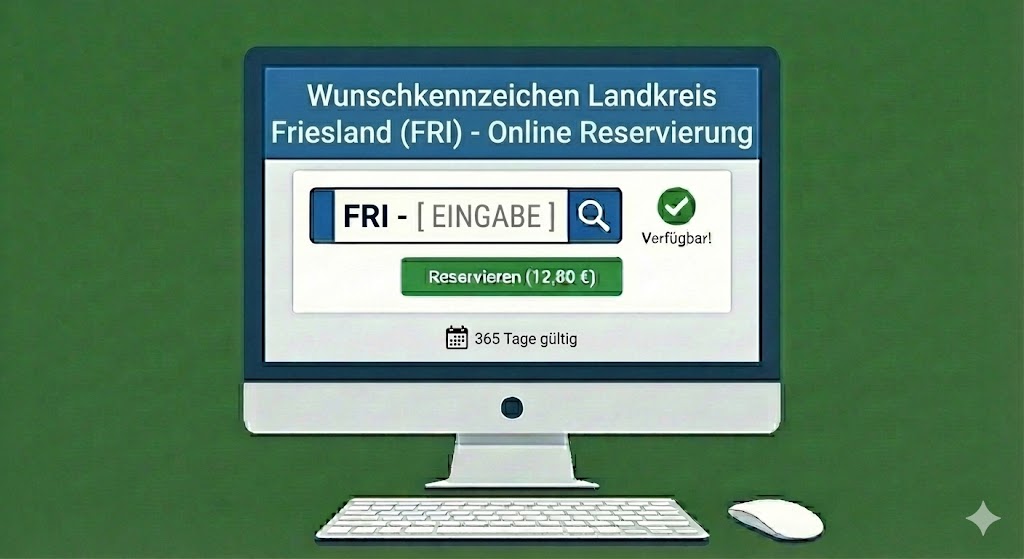 Wunschkennzeichen im Landkreis Friesland