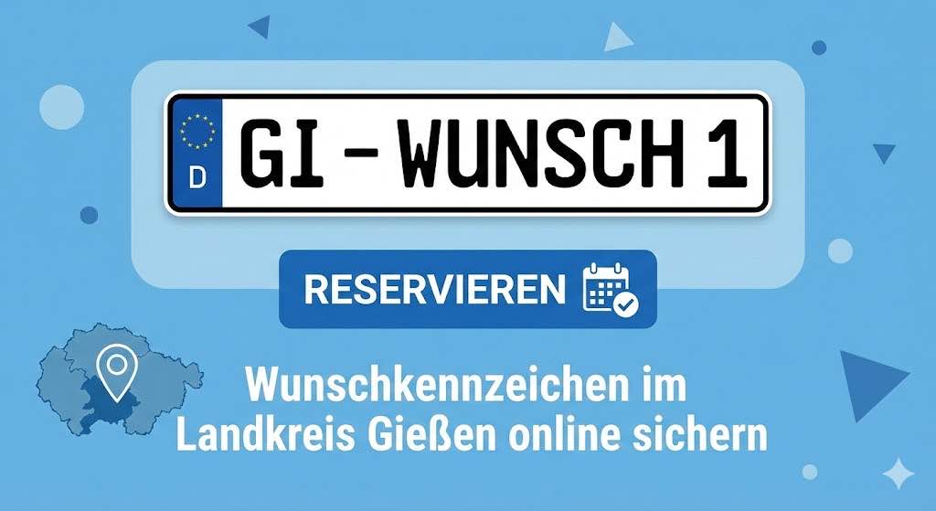 Wunschkennzeichen im Landkreis Gießen