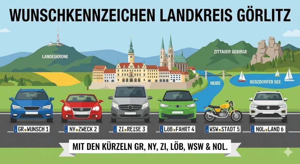 Wunschkennzeichen im Landkreis Görlitz