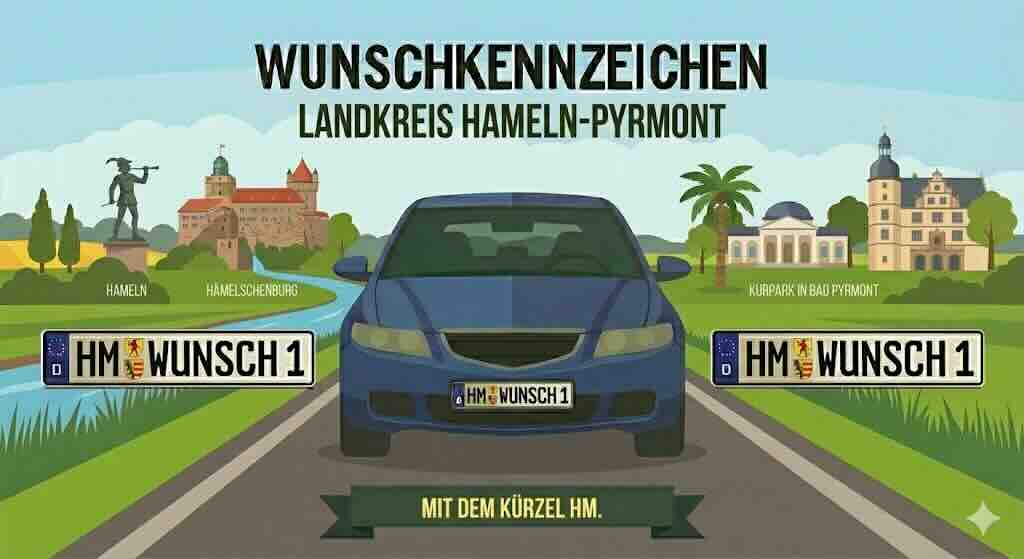 Wunschkennzeichen im Landkreis Hameln-Pyrmont