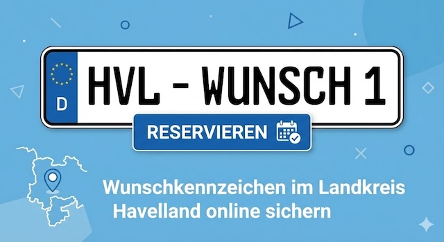 Wunschkennzeichen im Landkreis Havelland