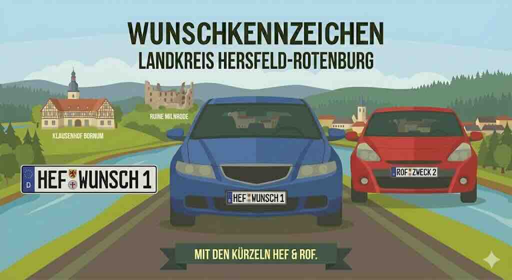 Wunschkennzeichen im Landkreis Hersfeld-Rotenburg