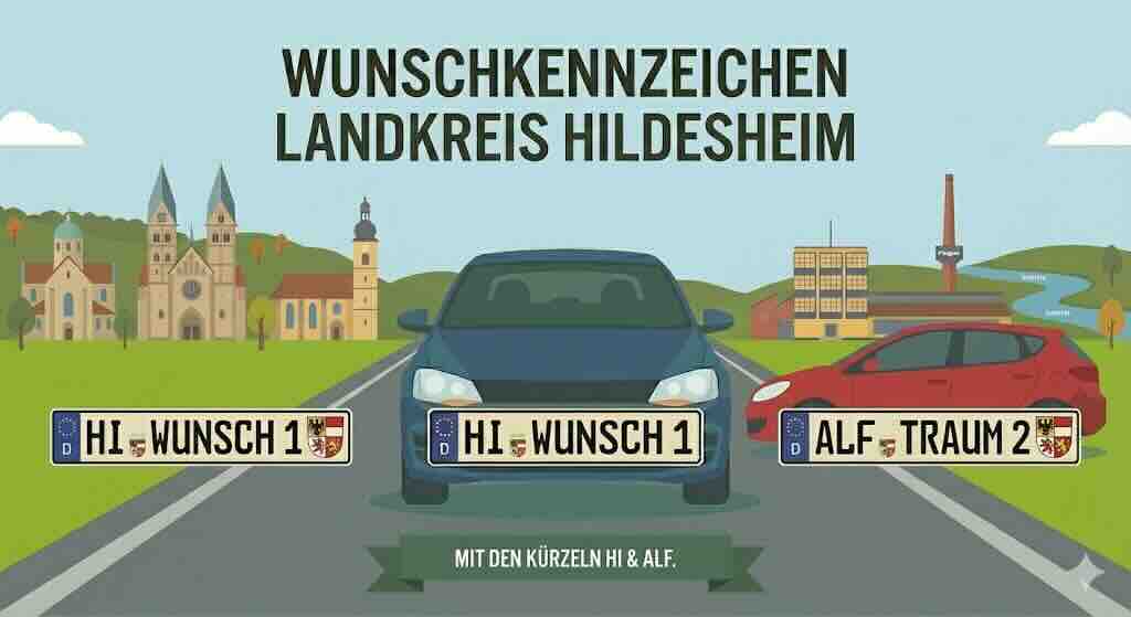 Wunschkennzeichen im Landkreis Hildehseim
