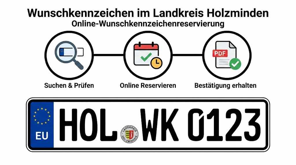 Wunschkennzeichen im Landkreis Holzminden