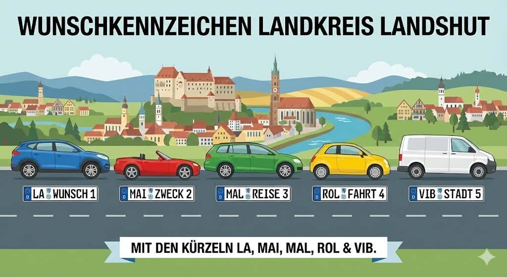 Wunschkennzeichen im Landkreis Landshut