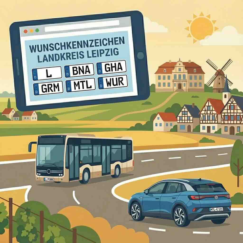 Wunschkennzeichen im Landkreis Leipzig