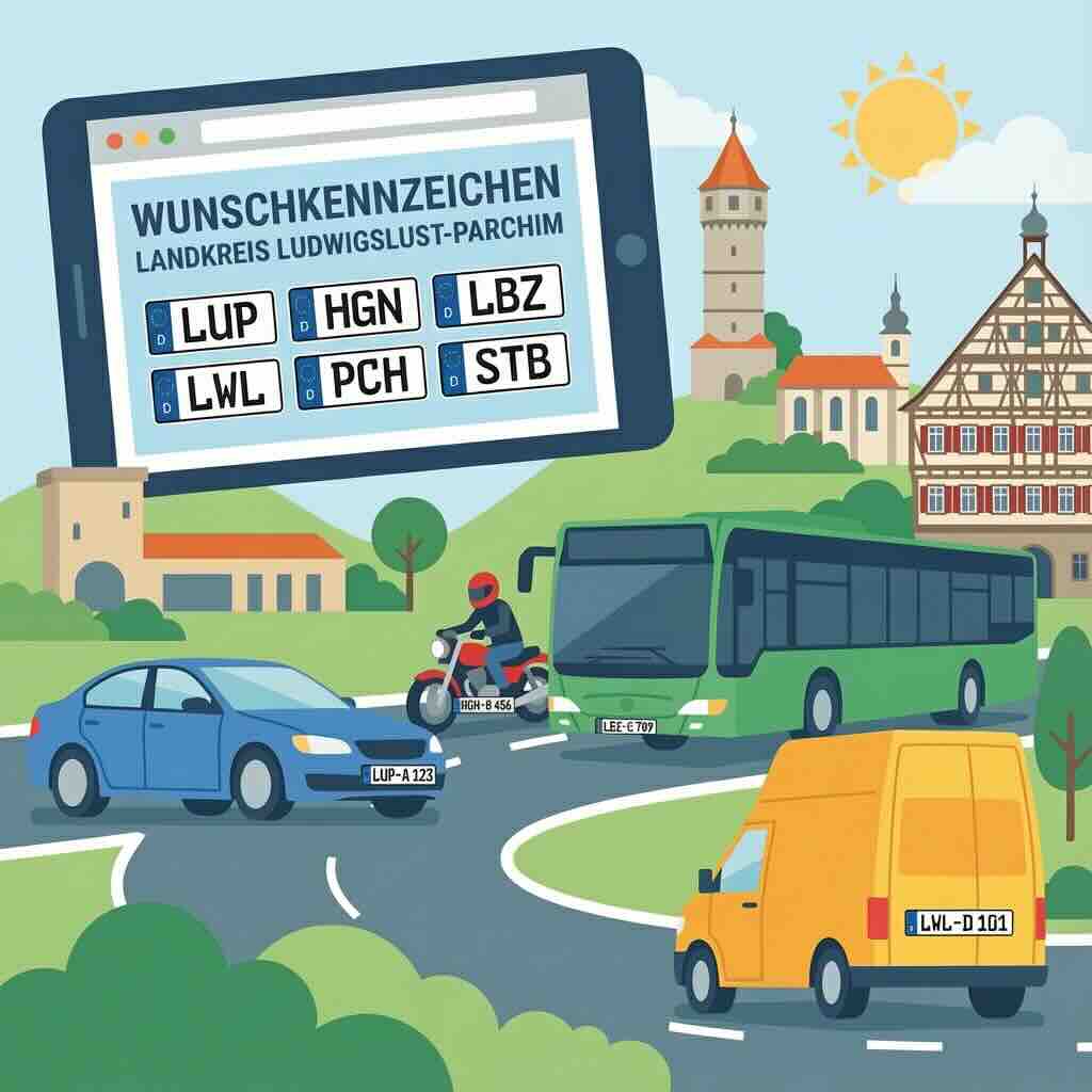 Wunschkennzeichen im Landkreis Ludwigslust-Parchim