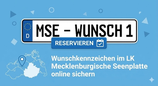 Wunschkennzeichen im Landkreis Mecklenburgische Seenplatte