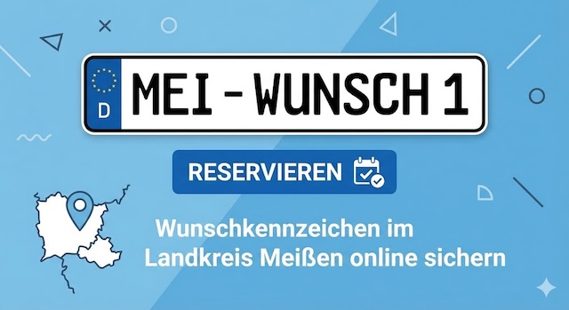 Wunschkennzeichen im Landkreis Meißen