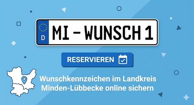 Wunschkennzeichen im Landkreis Minden-Lübbecke