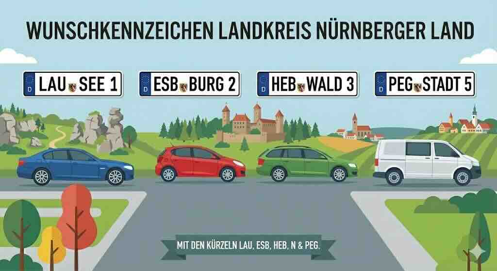 Wunschkennzeichen im Landkreis Nürnberger Land