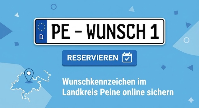 Wunschkennzeichen im Landkreis Peine
