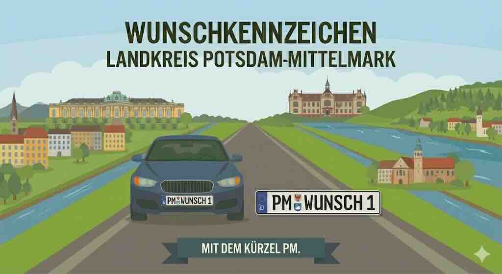 Wunschkennzeichen im Landkreis Potsdam-Mittelmark