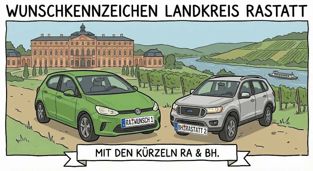 Wunschkennzeichen im Landkreis Rastatt
