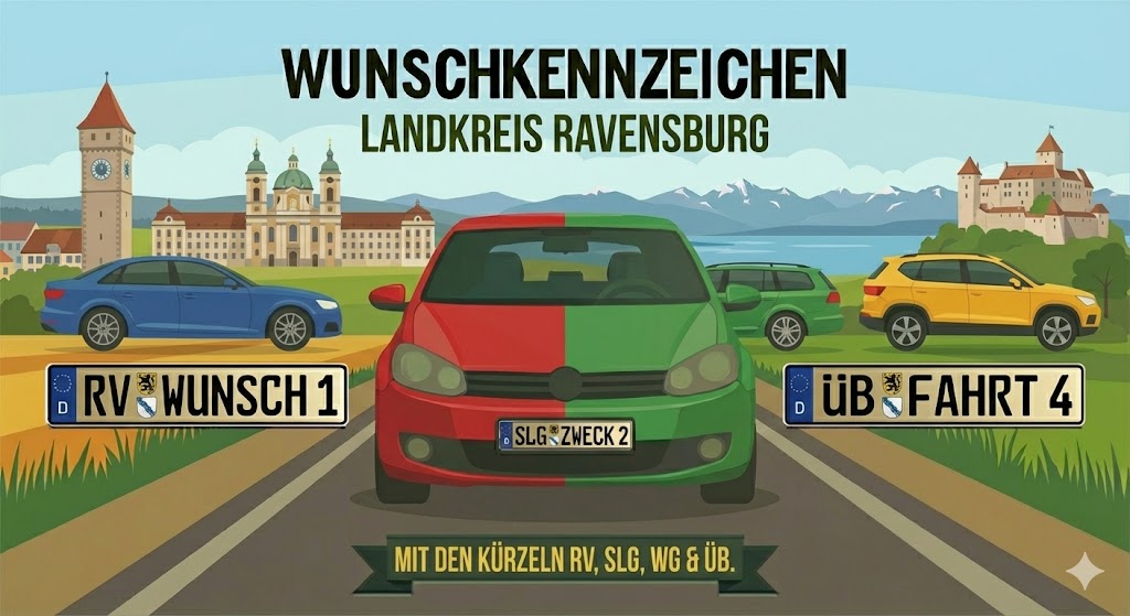 Wunschkennzeichen im Landkreis Ravensburg
