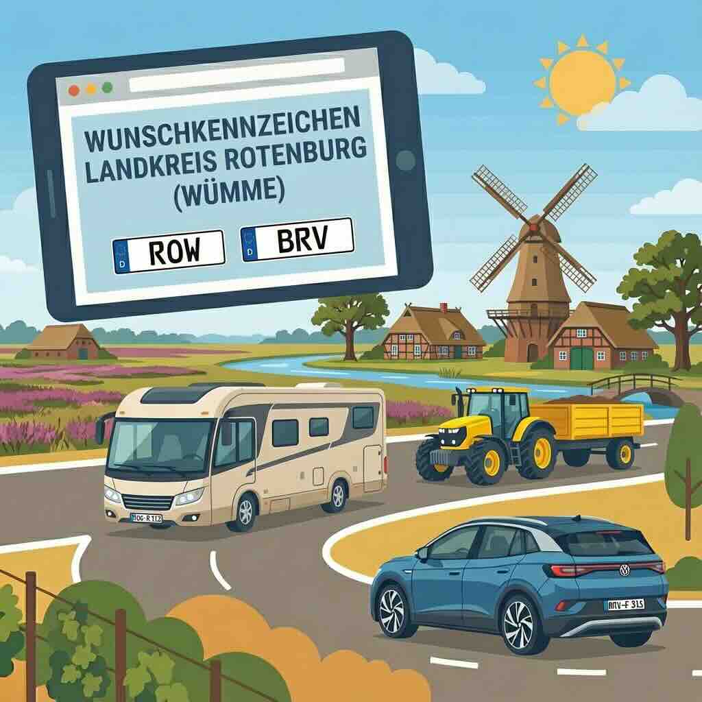 Wunschkennzeichen im Landkreis Rotenburg (Wümme)