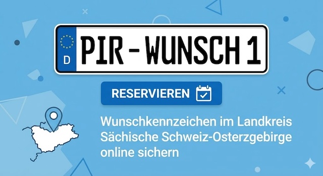 Wunschkennzeichen im Landkreis Sächsische Schweiz-Osterzgebirge