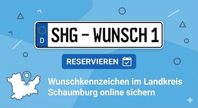 Wunschkennzeichen im Landkreis Schaumburg
