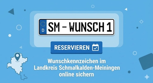 Wunschkennzeichen im Landkreis Schmalkalden-Meiningen