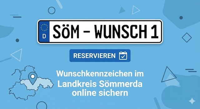Wunschkennzeichen im Landkreis Sömmerda