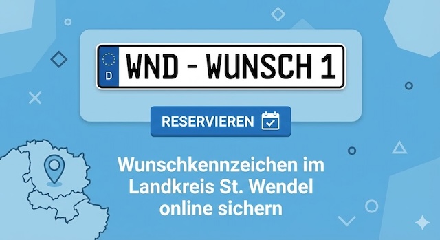 Wunschkennzeichen im Landkreis St. Wendel