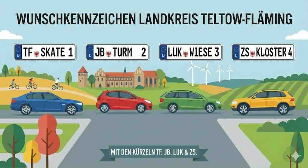 Wunschkennzeichen im Landkreis Teltow-Fläming