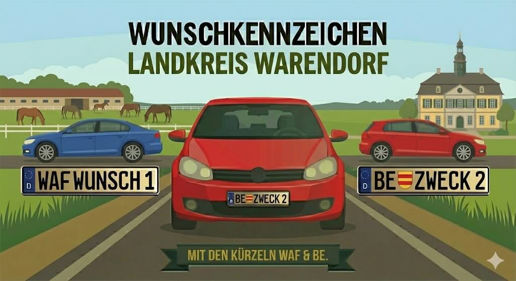Wunschkennzeichen im Landkreis Warendorf