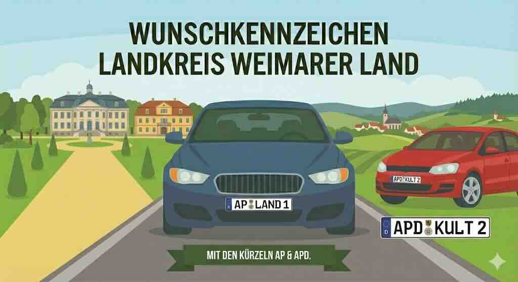 Wunschkennzeichen im Landkreis Weimarer Land