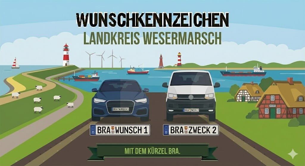 Wunschkennzeichen im Landkreis Wesermarsch