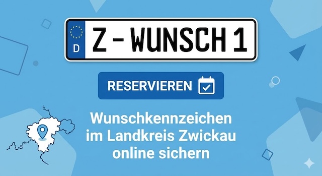 Wunschkennzeichen im Landkreis Zwickau
