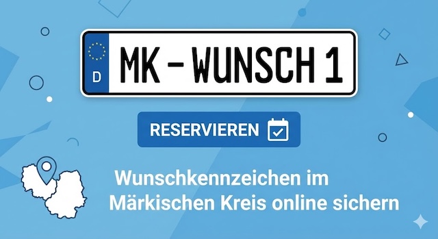Wunschkennzeichen im Märkischer Kreis