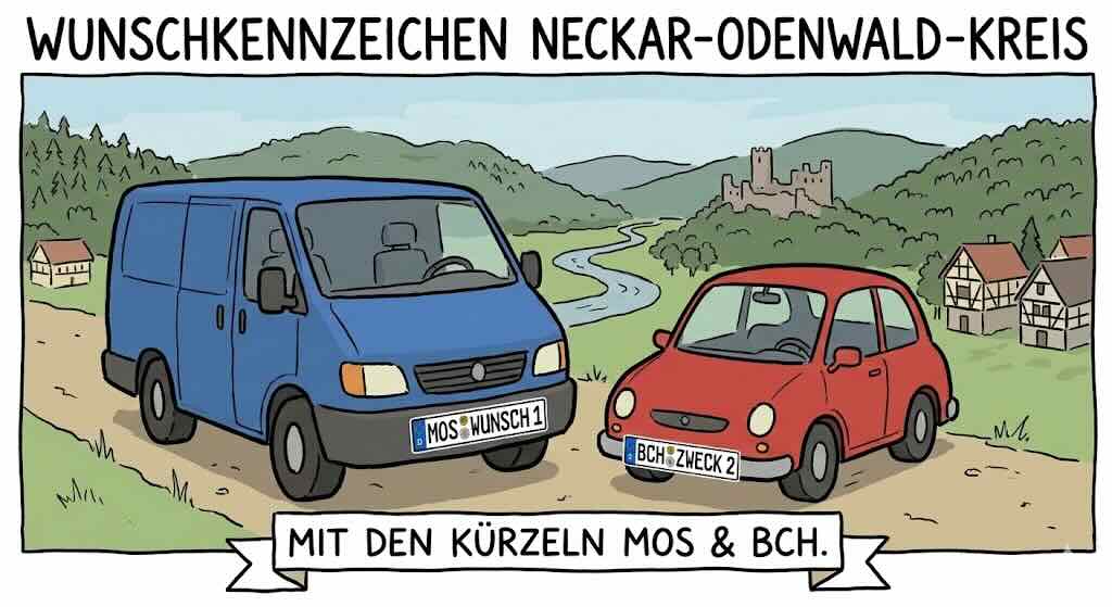 Wunschkennzeichen im Neckar-Odenwald-Kreis