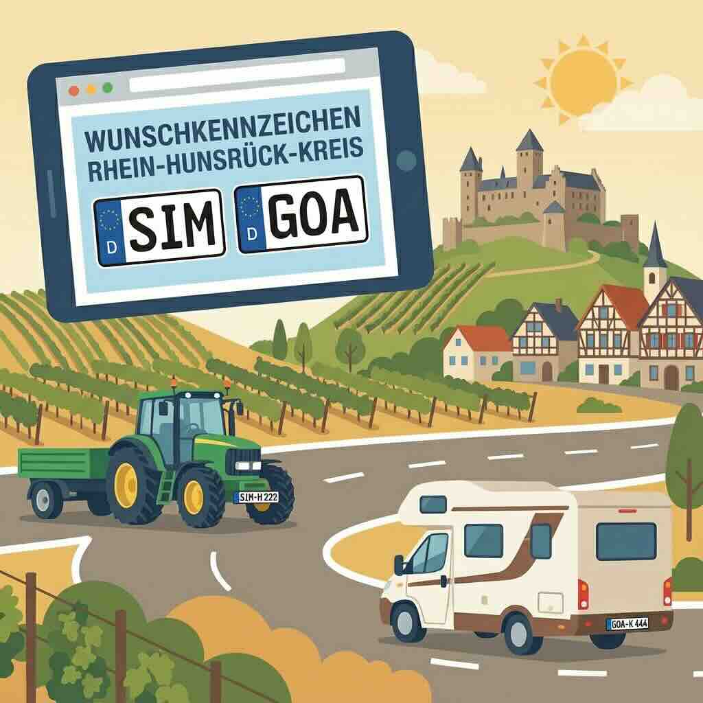 Wunschkennzeichen im Rhein-Hunsrück-Kreis