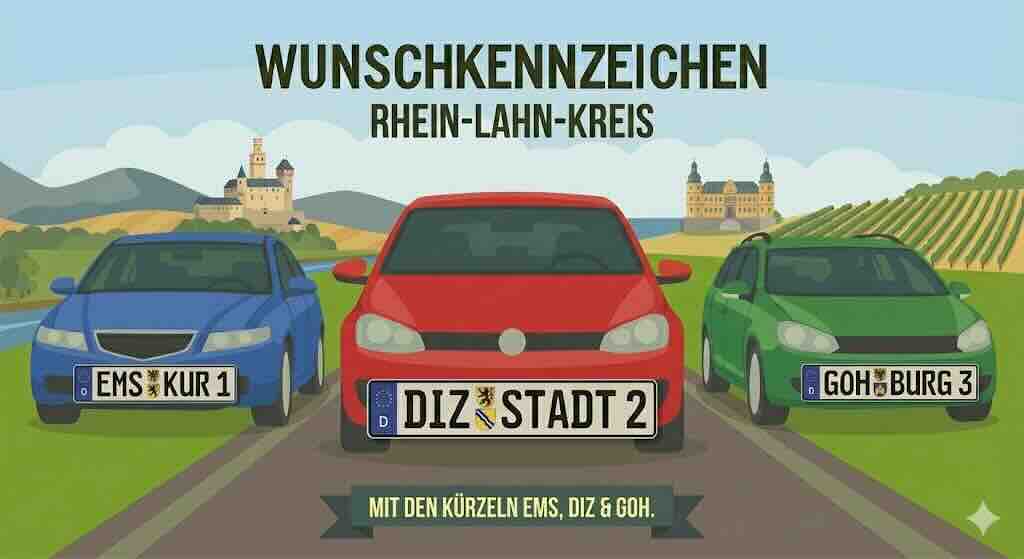 Wunschkennzeichen im Rhein-Lahn-Kreis