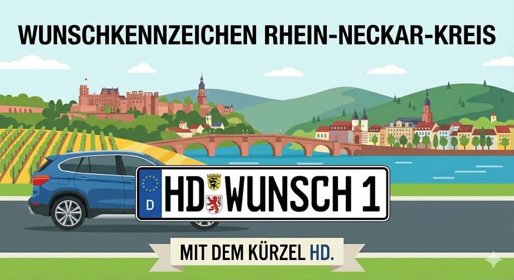 Wunschkennzeichen im Rhein-Neckar-Kreis
