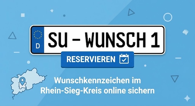 Wunschkennzeichen im Rhein-Sieg-Kreis