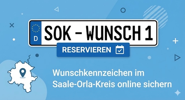 Wunschkennzeichen im Saale-Orla-Kreis