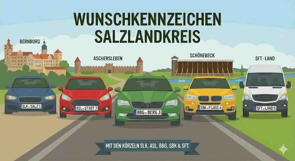 Wunschkennzeichen im Salzlandkreis