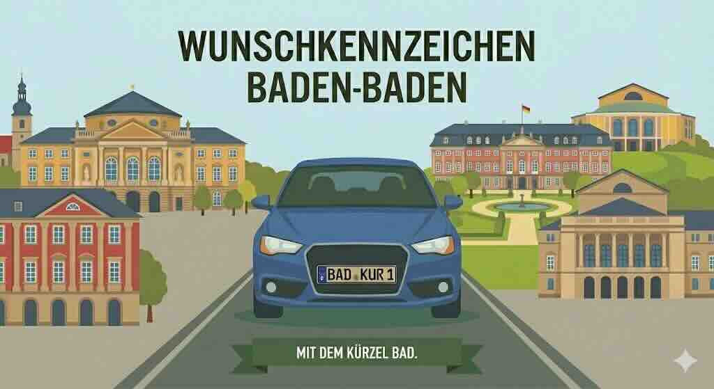 Wunschkennzeichen in Baden-Baden