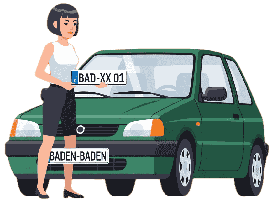 Wunschkennzeichen in Baden-Baden