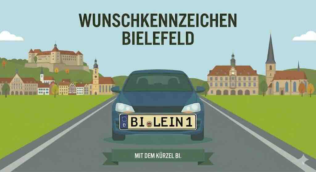 Wunschkennzeichen in Bielefeld