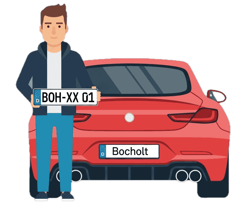 Wunschkennzeichen in Bocholt