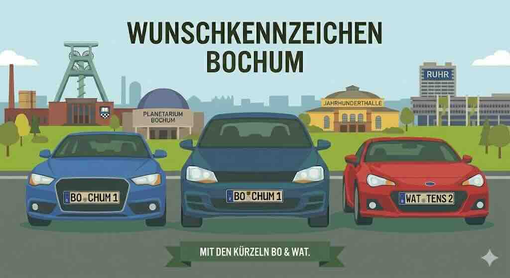 Wunschkennzeichen in Bochum