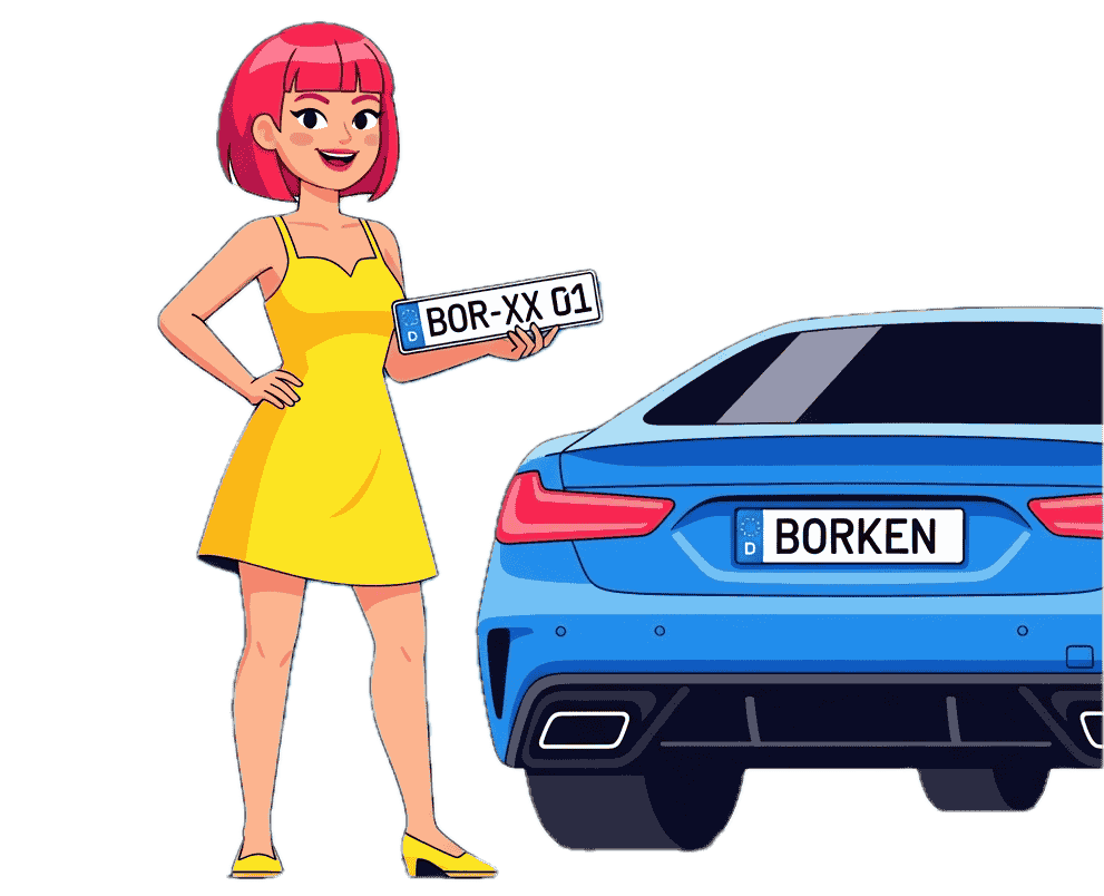 Wunschkennzeichen in Borken